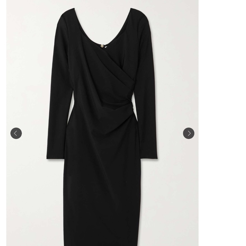 Max Mara Riber gathered stretch-jersey dress - Picture 3 of 9